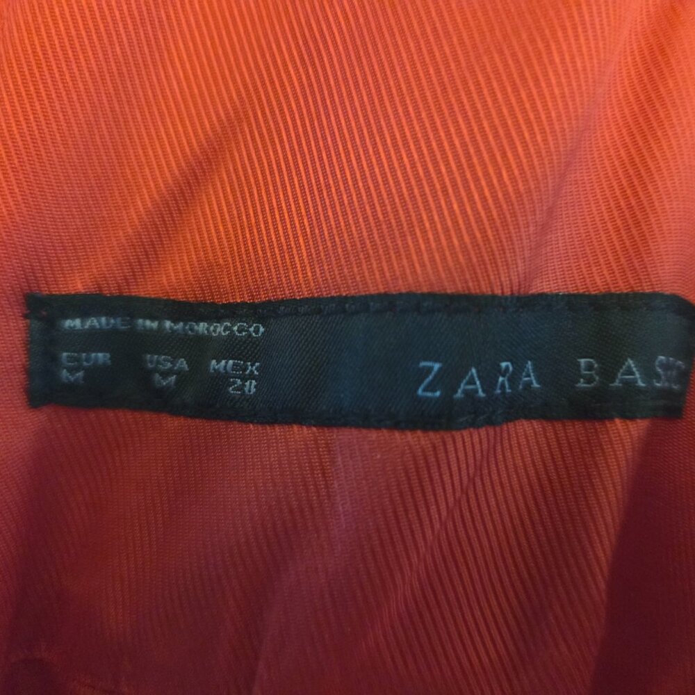 Zara Basic Fire Red Cocktail Dress - Open Back - Picture 3 of 3